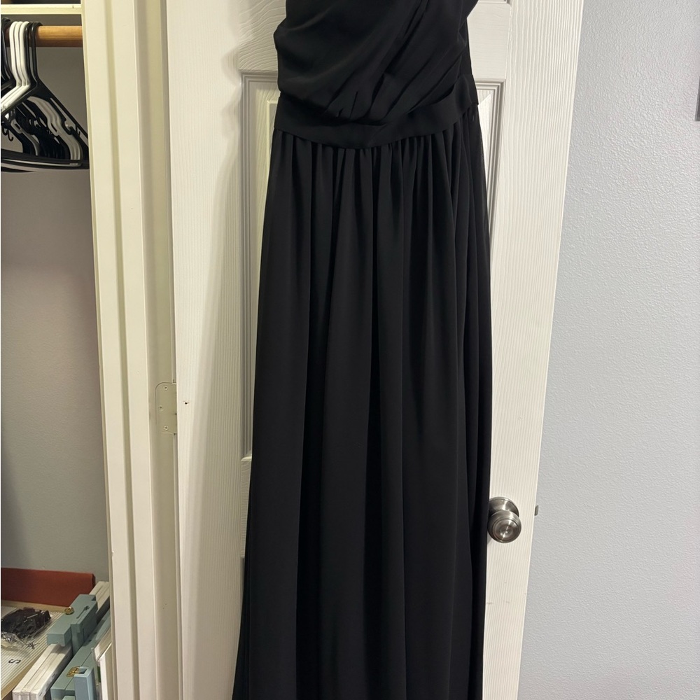 JJs House Black Strapless Prom Gown